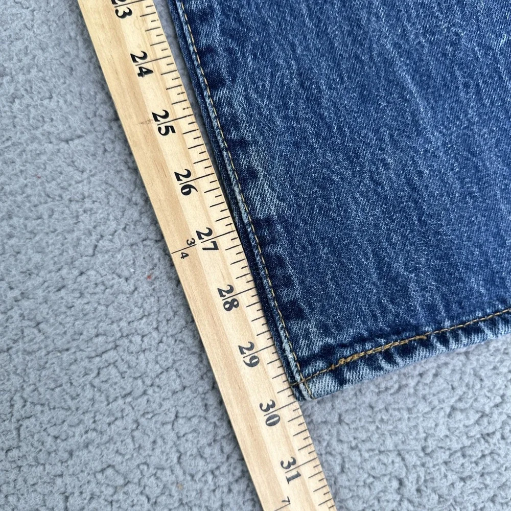 Levi's 501 Button Fly Jeans Men 40x30 Blue Straight Medium Wash Cowboy Preppy‎